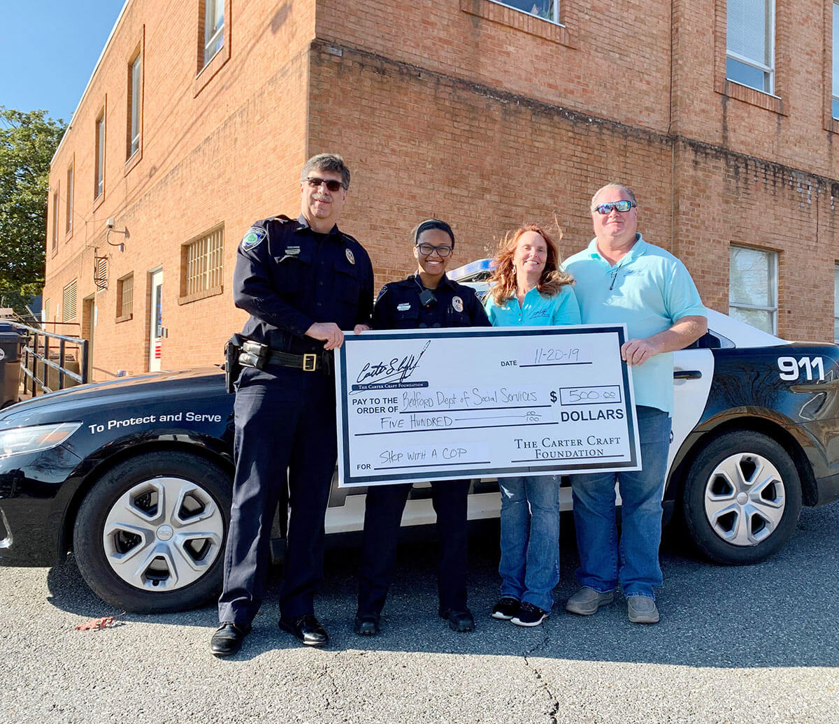 bedford police, shop with a cop
